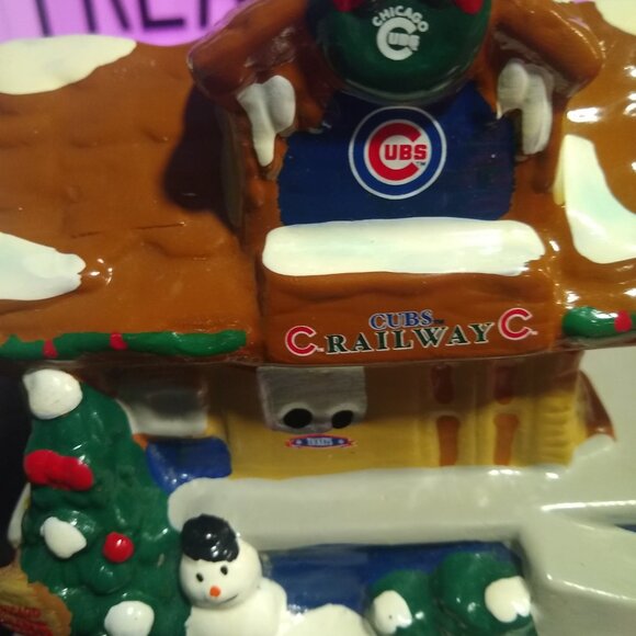 Chicago Cubs Railway Christmas Village 2012 Forever Collectibles MLB Decor - Picture 7 of 8